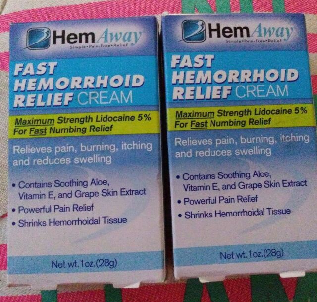 2 Pack Hemaway Fast Relief Cream for Hemorrhoid Pain Relief &  Comfort ...